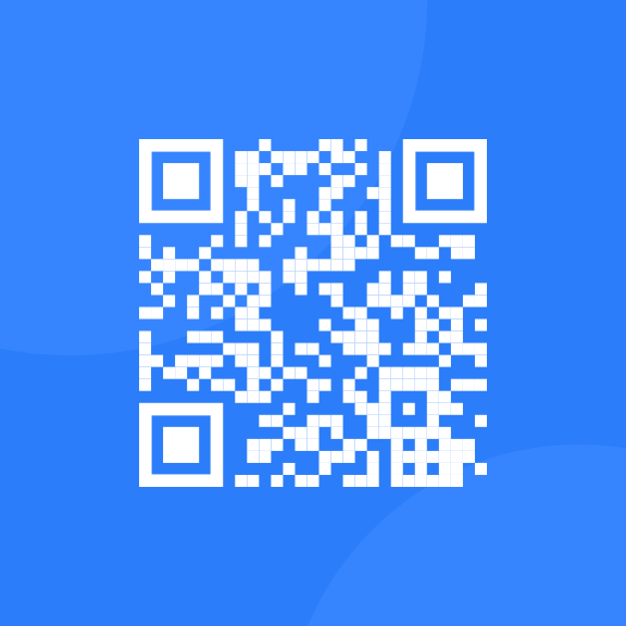 A photo of a QR code